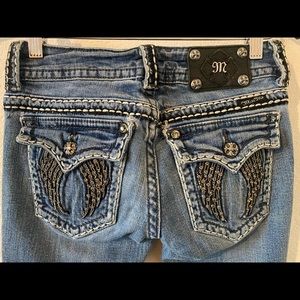 Miss Me Embellished Bling Women’s Boot Cut Jeans Size 27